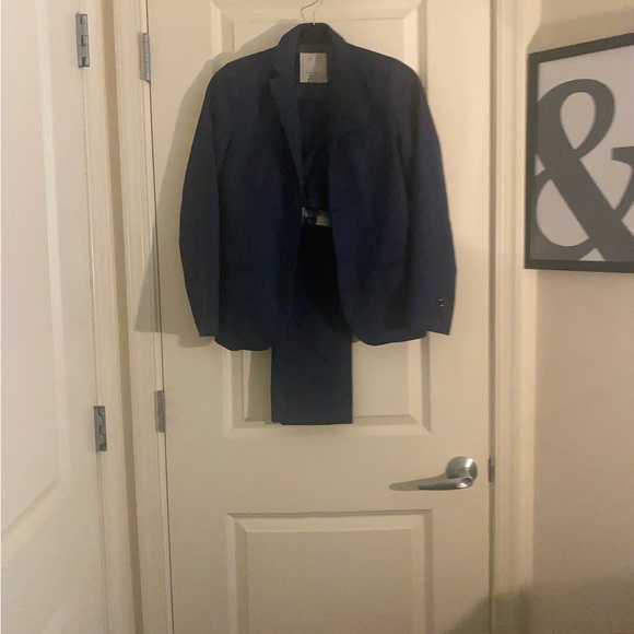 ZARA BOYS TAILORED FIT SUIT SET  SIZE 11/12 NAVY BLUE - Picture 9 of 11
